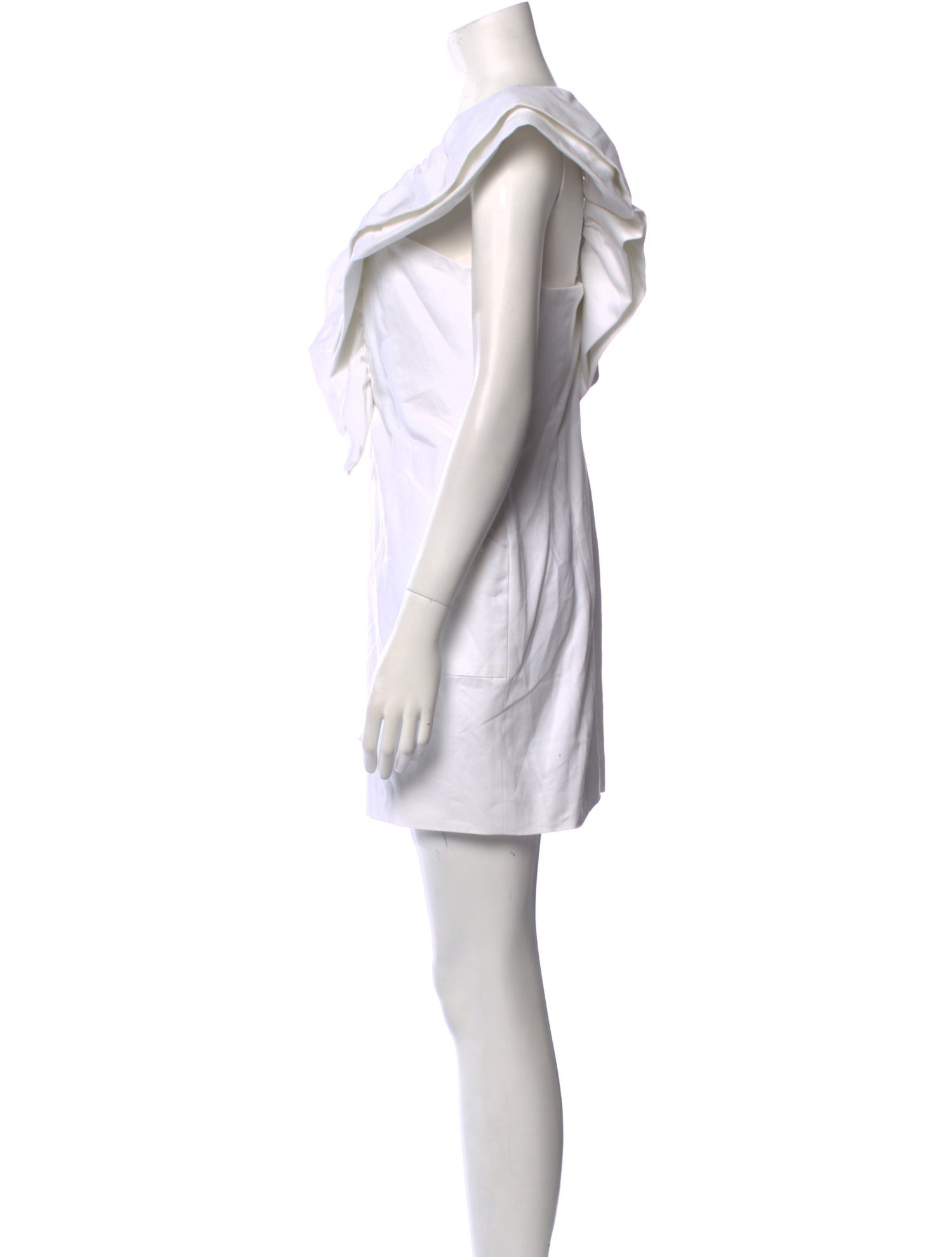 Fleur Du Mal Plunge Neckline Mini Dress
